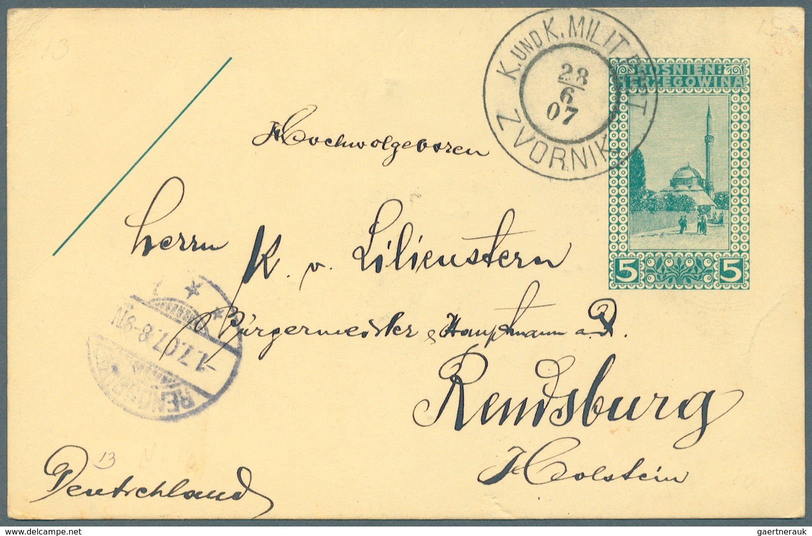 Bosnien Und Herzegowina: 1906 Ff, Lot Of Ca. 25 Postal Stationery Cards Used And Unused, Incl. Good - Bosnien-Herzegowina