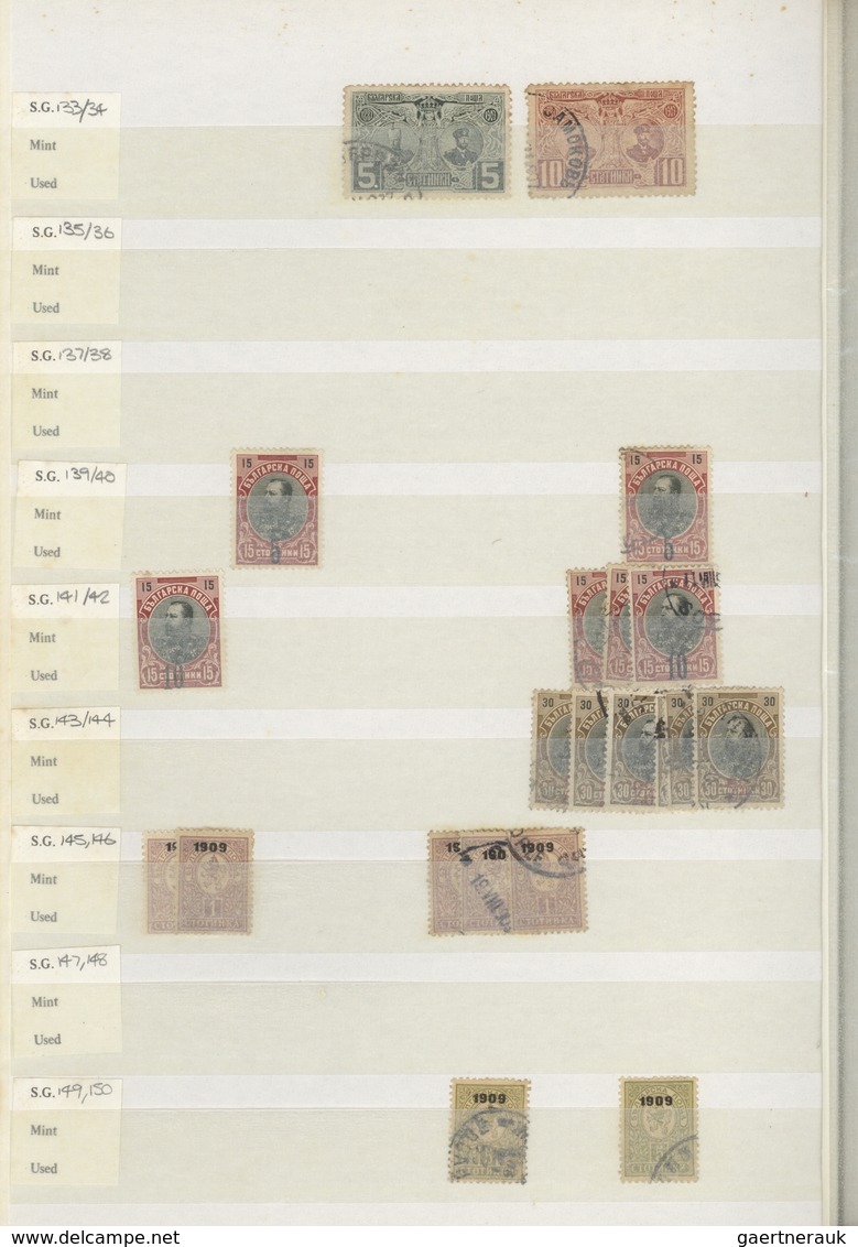 Bulgarien: 1879/1954, Mint And Used Accumulation In A Thick Stockbook, From Early Issues Like 1879 C - Briefe U. Dokumente