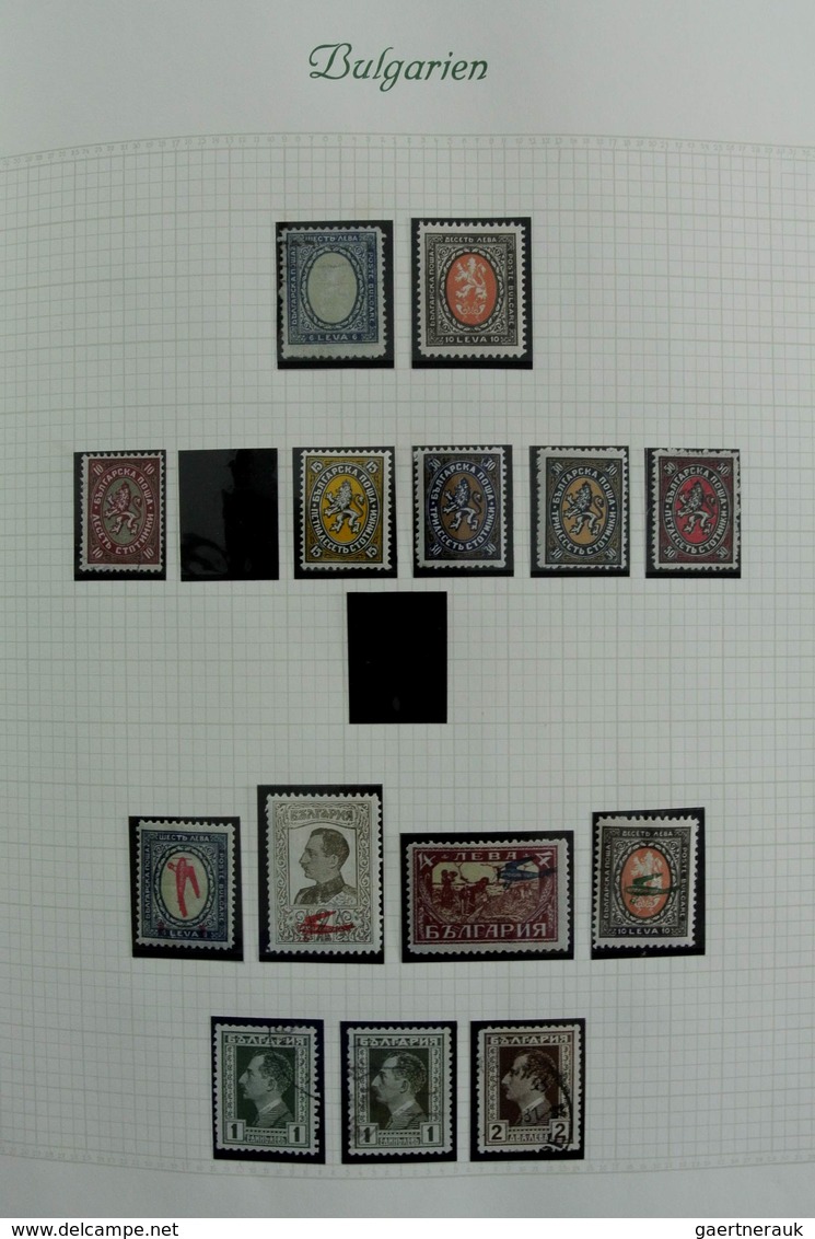 Bulgarien: 1879-1959: Very well filled, mostly MNH and mint hinged collection Bulgaria 1879-1959 in