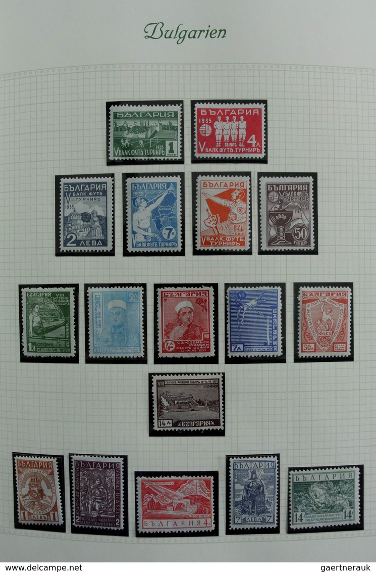 Bulgarien: 1879-1959: Very well filled, mostly MNH and mint hinged collection Bulgaria 1879-1959 in