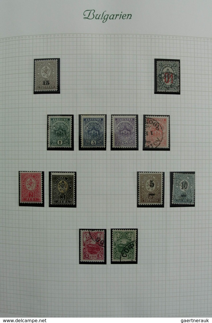 Bulgarien: 1879-1959: Very well filled, mostly MNH and mint hinged collection Bulgaria 1879-1959 in