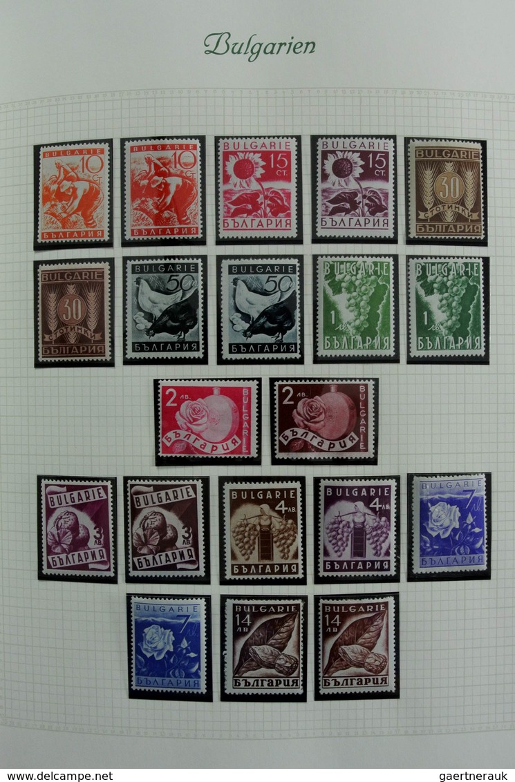 Bulgarien: 1879-1959: Very well filled, mostly MNH and mint hinged collection Bulgaria 1879-1959 in