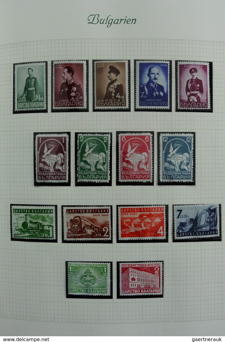 Bulgarien: 1879-1959: Very well filled, mostly MNH and mint hinged collection Bulgaria 1879-1959 in