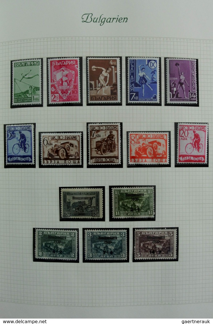 Bulgarien: 1879-1959: Very well filled, mostly MNH and mint hinged collection Bulgaria 1879-1959 in