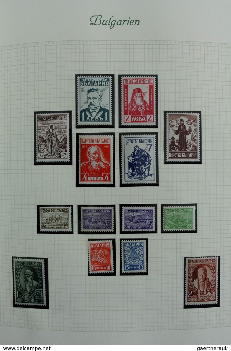 Bulgarien: 1879-1959: Very well filled, mostly MNH and mint hinged collection Bulgaria 1879-1959 in