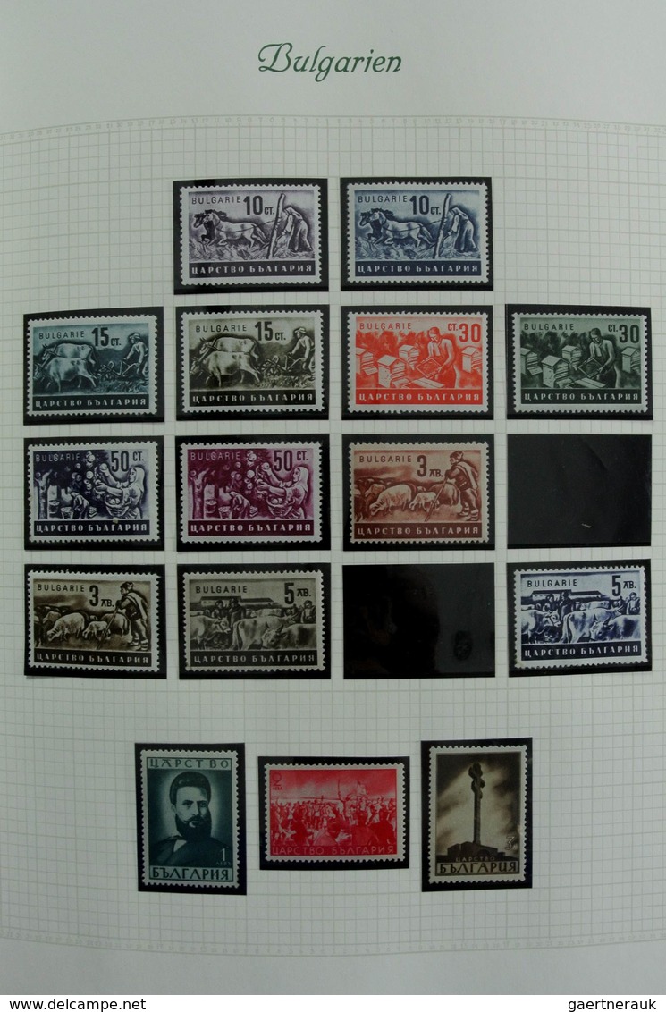 Bulgarien: 1879-1959: Very well filled, mostly MNH and mint hinged collection Bulgaria 1879-1959 in