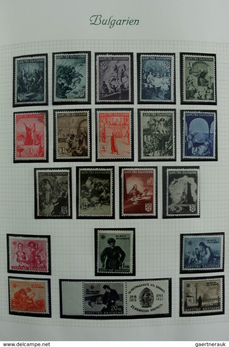 Bulgarien: 1879-1959: Very well filled, mostly MNH and mint hinged collection Bulgaria 1879-1959 in