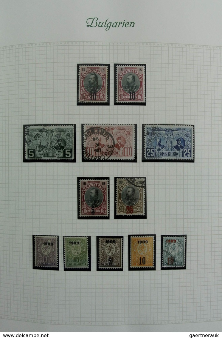 Bulgarien: 1879-1959: Very well filled, mostly MNH and mint hinged collection Bulgaria 1879-1959 in