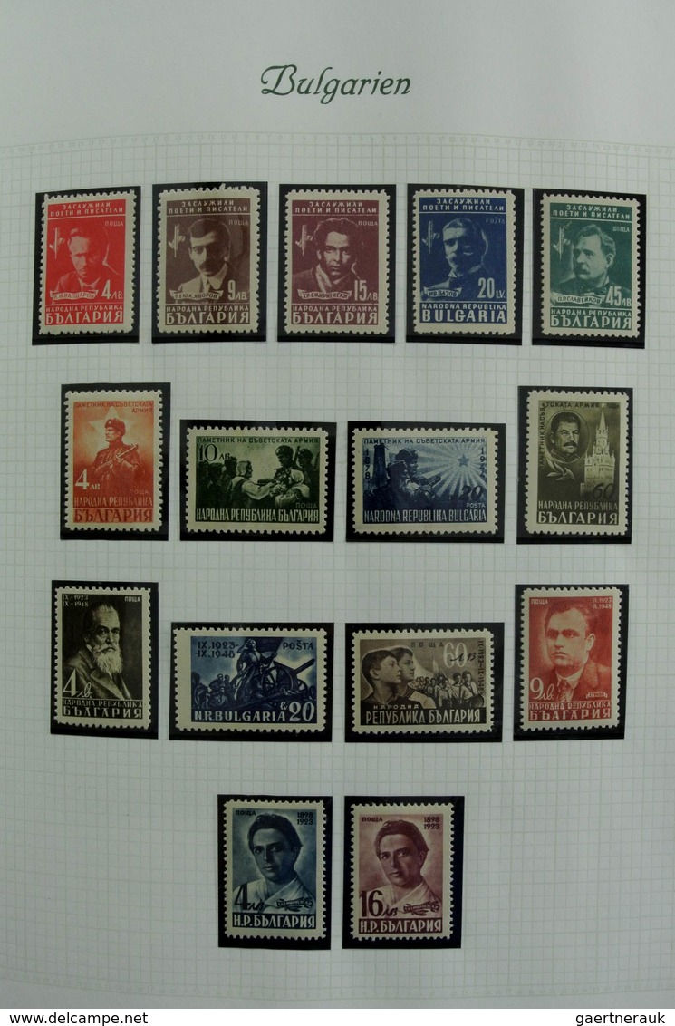 Bulgarien: 1879-1959: Very well filled, mostly MNH and mint hinged collection Bulgaria 1879-1959 in