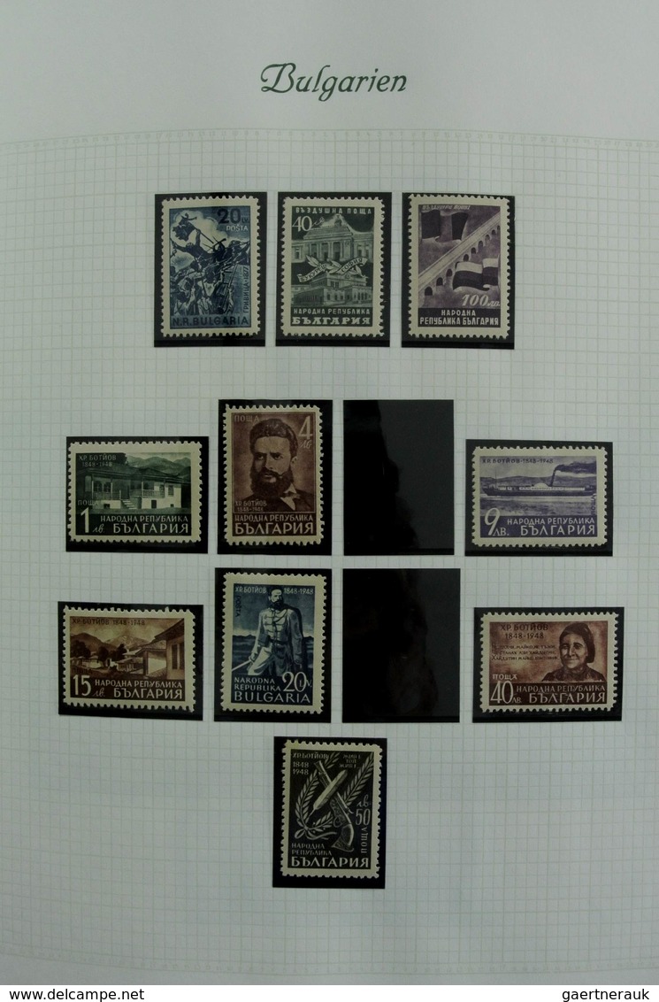 Bulgarien: 1879-1959: Very well filled, mostly MNH and mint hinged collection Bulgaria 1879-1959 in