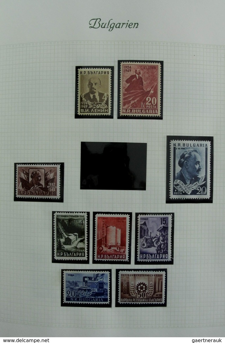 Bulgarien: 1879-1959: Very well filled, mostly MNH and mint hinged collection Bulgaria 1879-1959 in