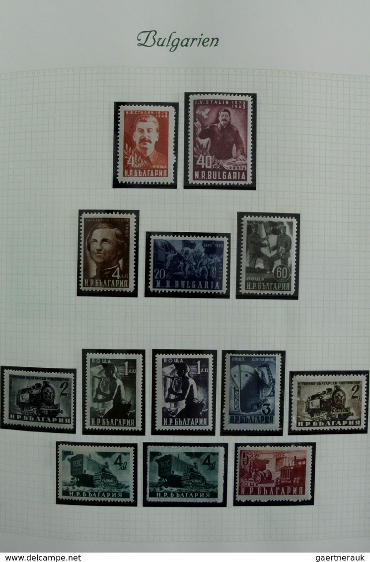 Bulgarien: 1879-1959: Very well filled, mostly MNH and mint hinged collection Bulgaria 1879-1959 in