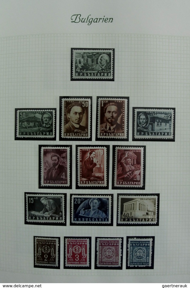 Bulgarien: 1879-1959: Very well filled, mostly MNH and mint hinged collection Bulgaria 1879-1959 in