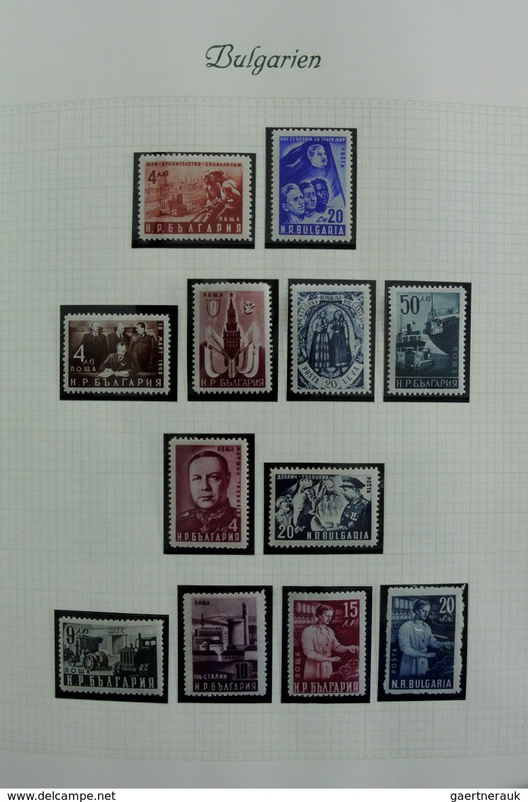 Bulgarien: 1879-1959: Very well filled, mostly MNH and mint hinged collection Bulgaria 1879-1959 in