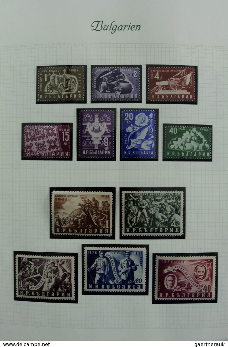 Bulgarien: 1879-1959: Very well filled, mostly MNH and mint hinged collection Bulgaria 1879-1959 in