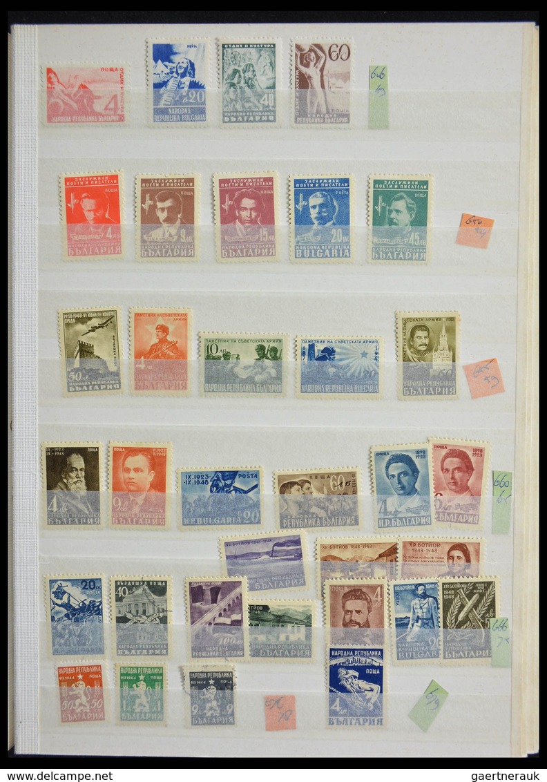 Bulgarien: 1879-2000: Wonderful nearly complete mint/mint never hinged/used collection, starting wit