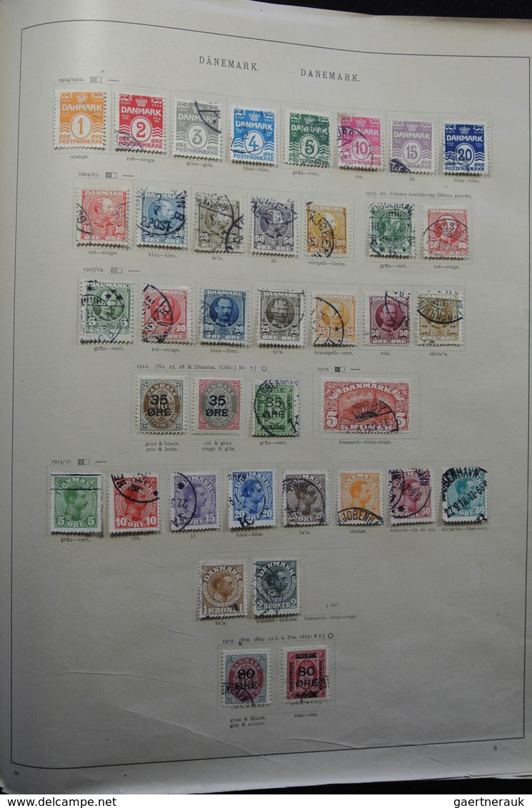 Dänemark: 1851-1921: Almost Complete, Mostly Used Collection Denmark 1851-1921 In Nice Quality On Al - Briefe U. Dokumente