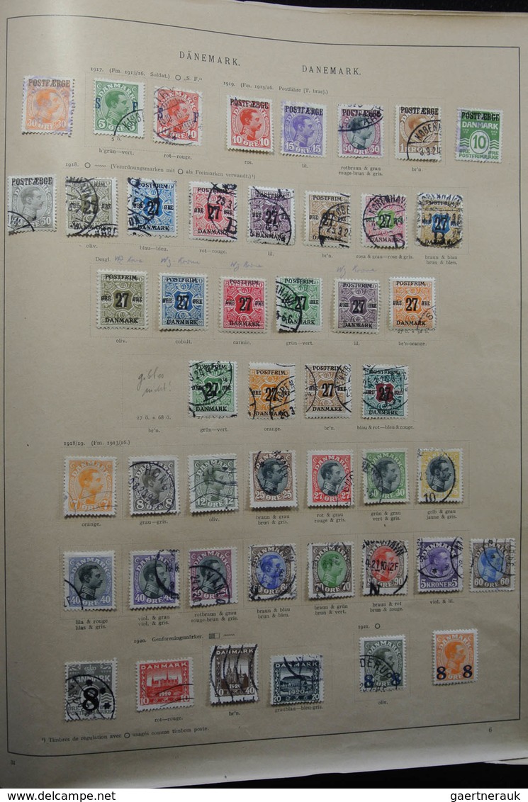 Dänemark: 1851-1921: Almost Complete, Mostly Used Collection Denmark 1851-1921 In Nice Quality On Al - Briefe U. Dokumente