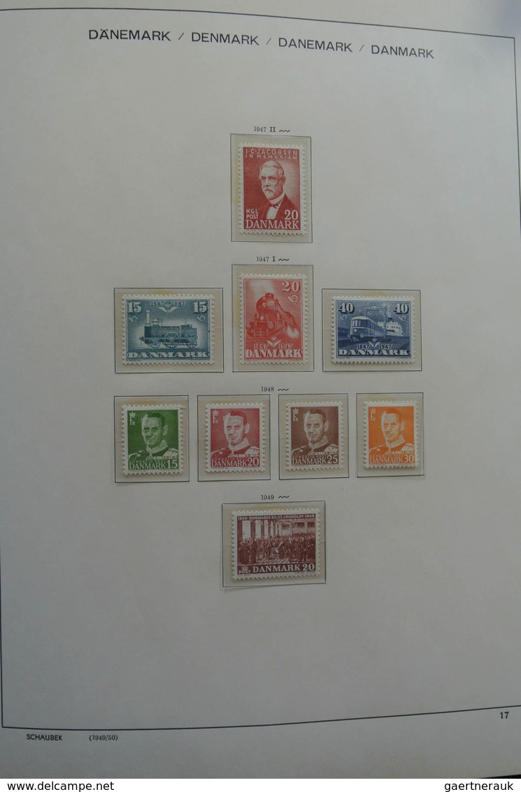 Dänemark: 1851-1984: Beautiful, first used, later mint hinged and MNH, somewhat specialised (perfs)