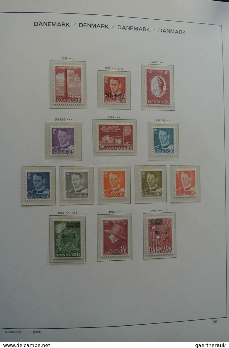 Dänemark: 1851-1984: Beautiful, first used, later mint hinged and MNH, somewhat specialised (perfs)