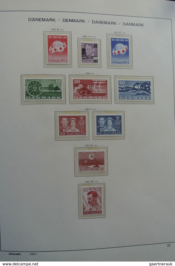 Dänemark: 1851-1984: Beautiful, first used, later mint hinged and MNH, somewhat specialised (perfs)