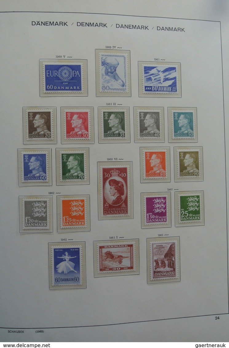 Dänemark: 1851-1984: Beautiful, first used, later mint hinged and MNH, somewhat specialised (perfs)