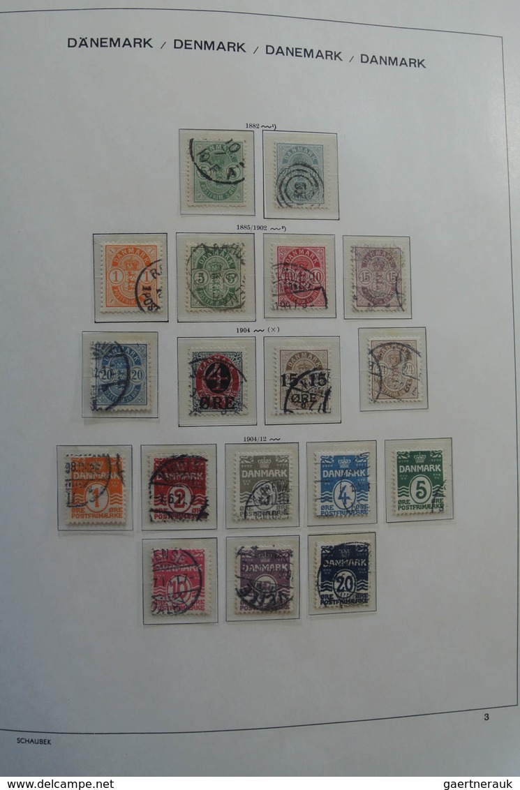 Dänemark: 1851-1984: Beautiful, first used, later mint hinged and MNH, somewhat specialised (perfs)