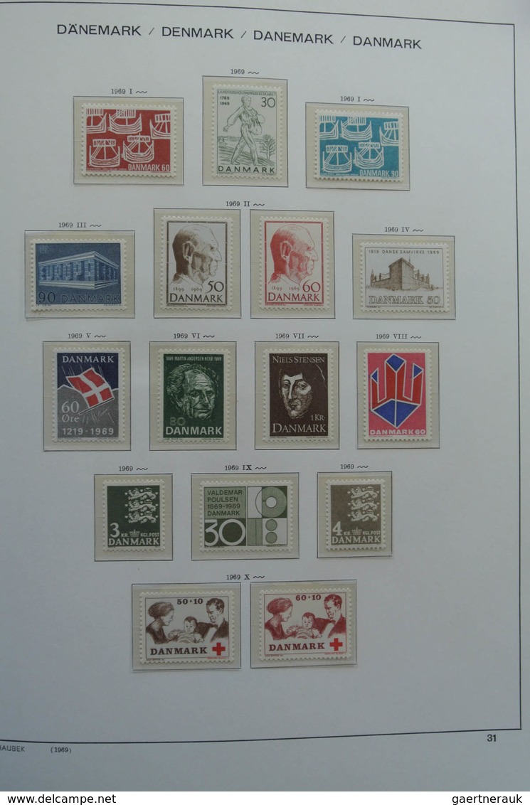 Dänemark: 1851-1984: Beautiful, first used, later mint hinged and MNH, somewhat specialised (perfs)