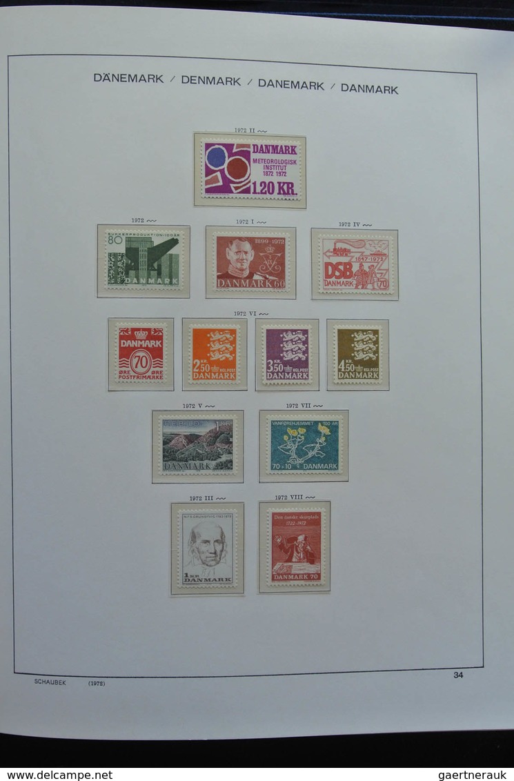 Dänemark: 1851-1984: Beautiful, first used, later mint hinged and MNH, somewhat specialised (perfs)