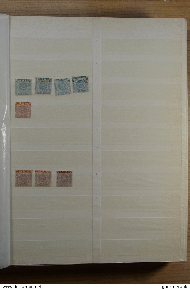 Dänemark: 1855-1979: Nice MNH And Mint Hinged Stock Denmark 1855-1979 In Fat Stockbook. Lot Contains - Briefe U. Dokumente