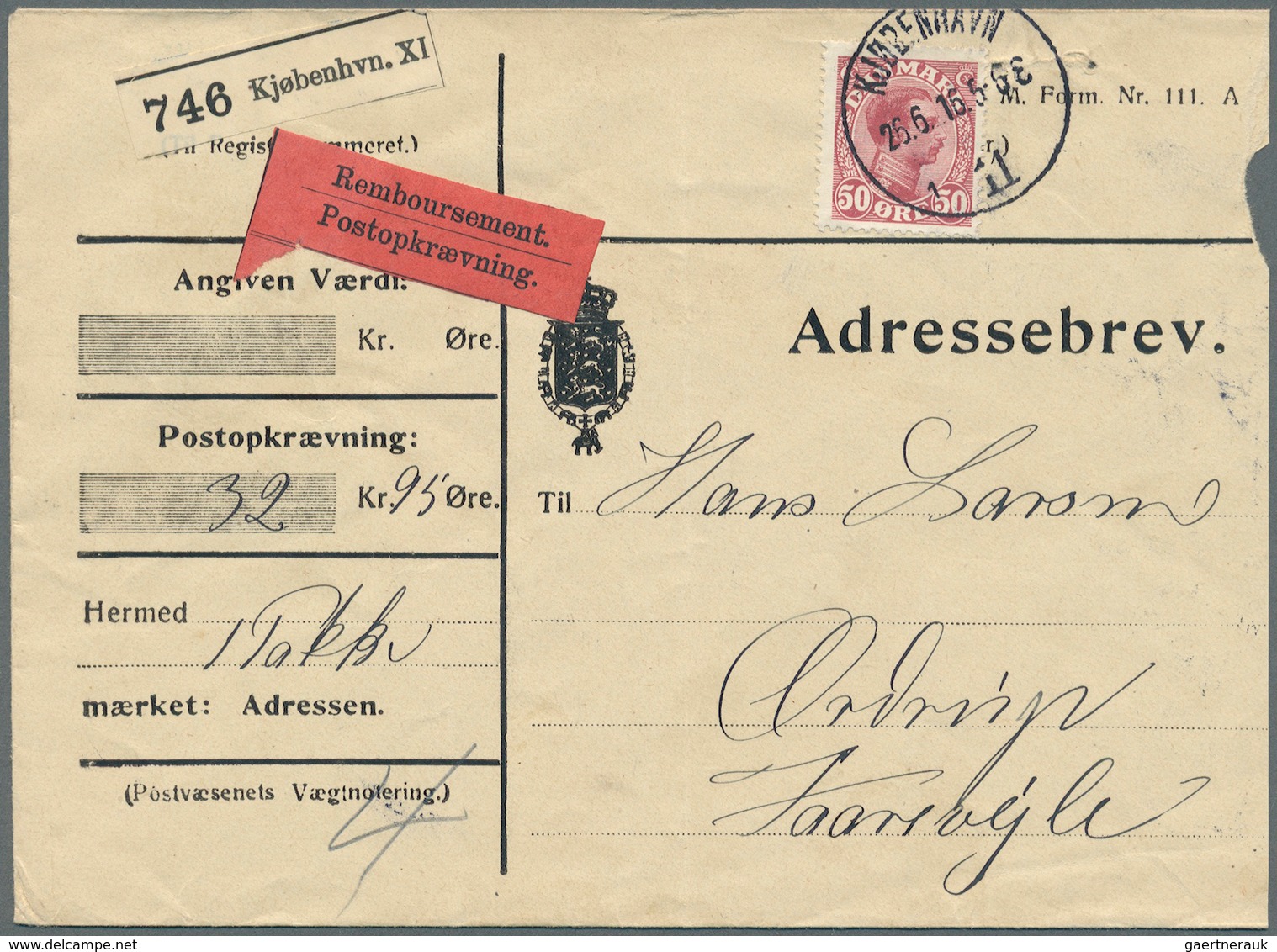 Dänemark: 1866-1945 (meist), Interresanter Posten Von über 250 Belegen Mit Besseren Stempeln, Sowie - Briefe U. Dokumente