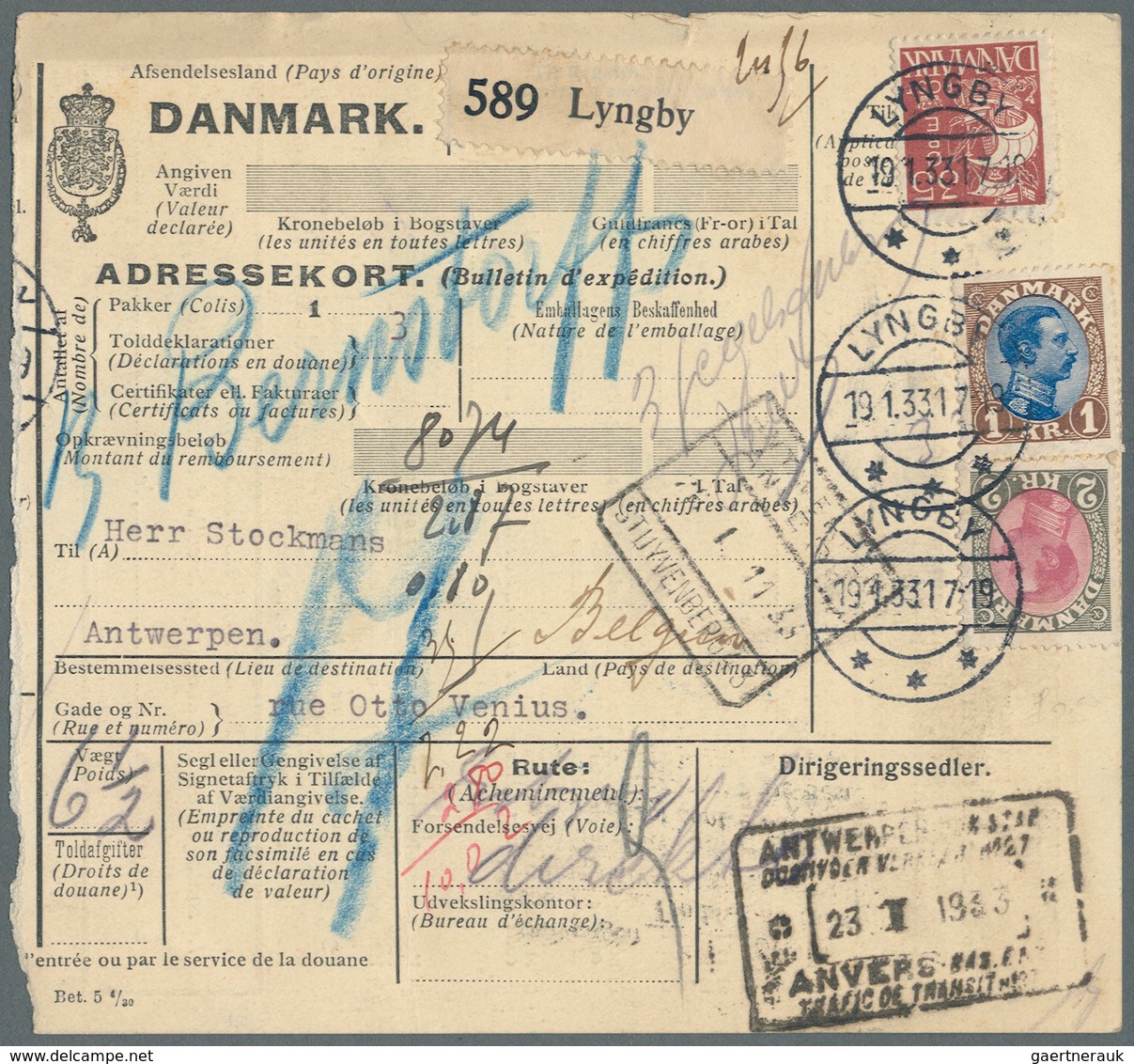 Dänemark: 1866-1945 (meist), interresanter Posten von über 250 Belegen mit besseren Stempeln, sowie