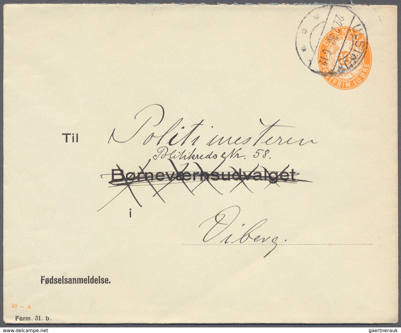 Dänemark: 1890 (ab), dabei interessante Ganzsachen, Flugpost, alte Ansichtskarten, Perfins u. a.