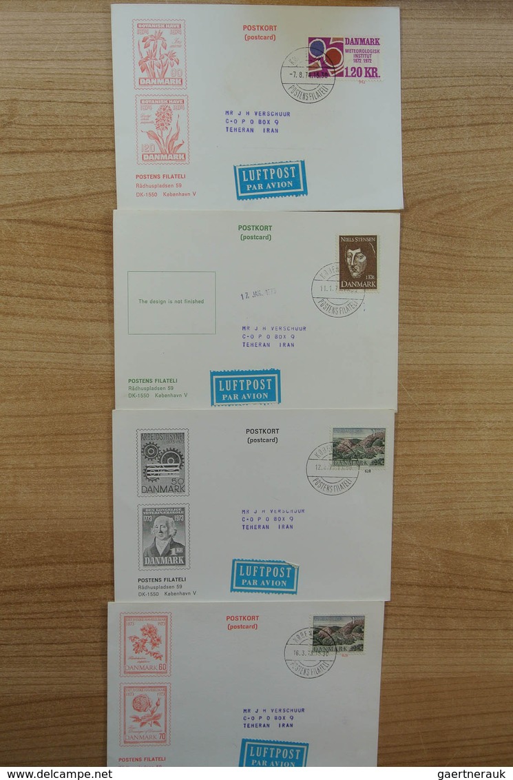 Dänemark: 1900-1980. Wonderful variety of covers and first day covers, also announcement sheets of t