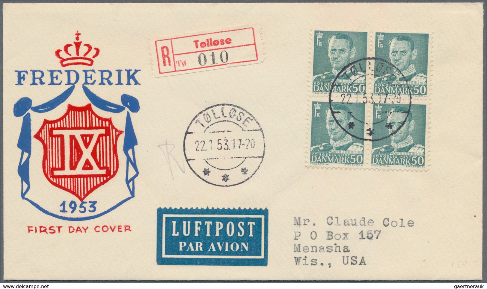 Dänemark: 1941/1962, Denmark/Greenland Plus Some Norway, Collection/accumulation Of More Than 200 Co - Briefe U. Dokumente