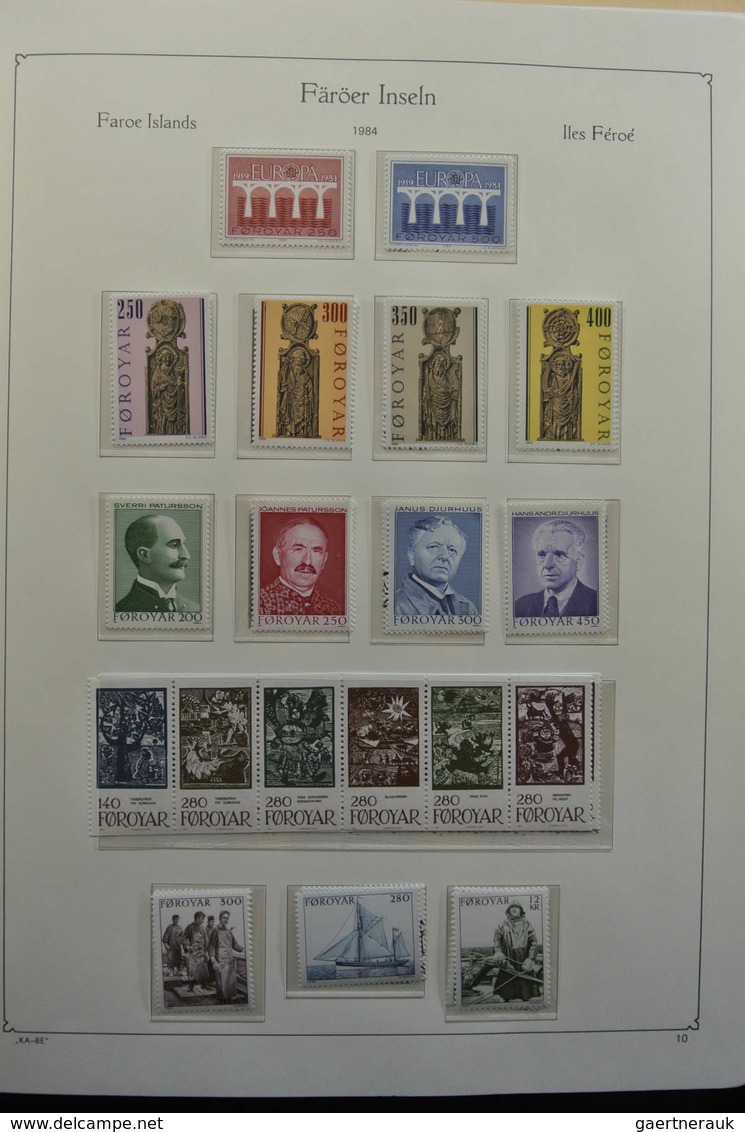 Dänemark - Färöer: 1919-2004: In the mainnumbers complete, MNH and largely also (double) canceled co