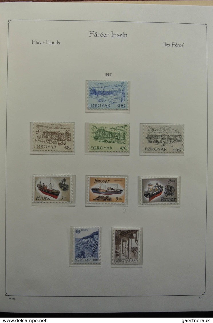 Dänemark - Färöer: 1919-2004: In the mainnumbers complete, MNH and largely also (double) canceled co