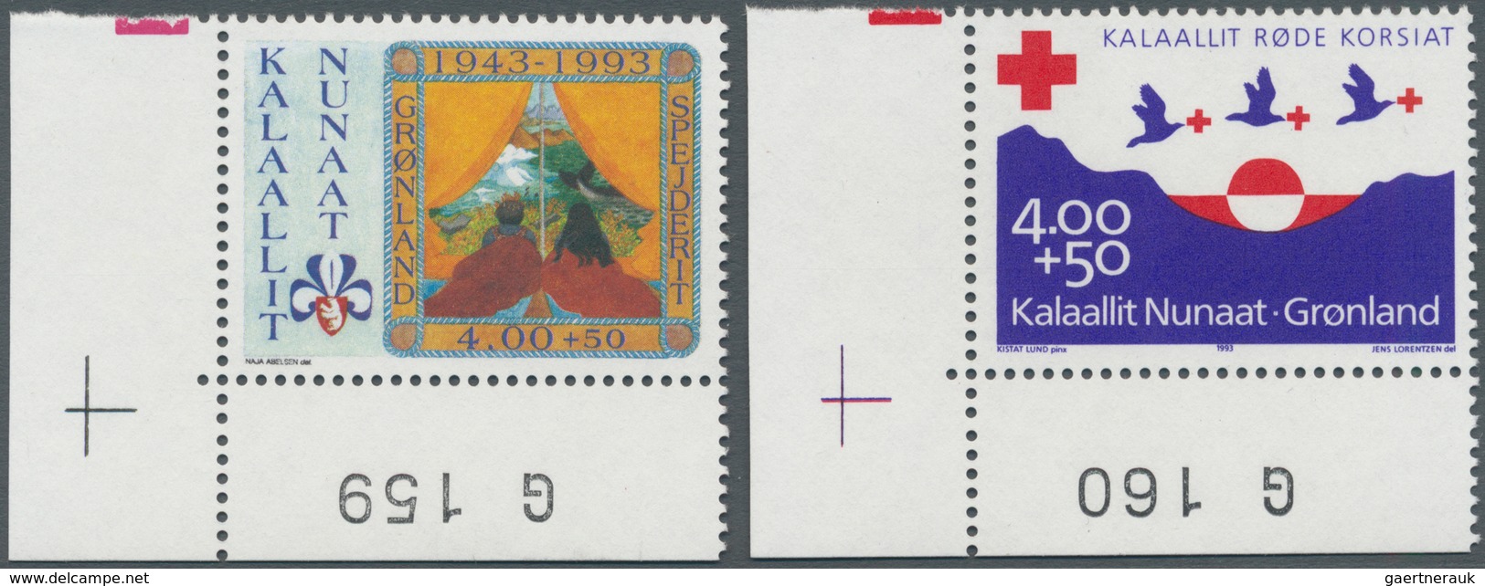 Dänemark - Grönland: 1993, 70 Years RED CROSS And 50 Years SCOUTING In Greenland Set Of Two In A Lar - Lettres & Documents