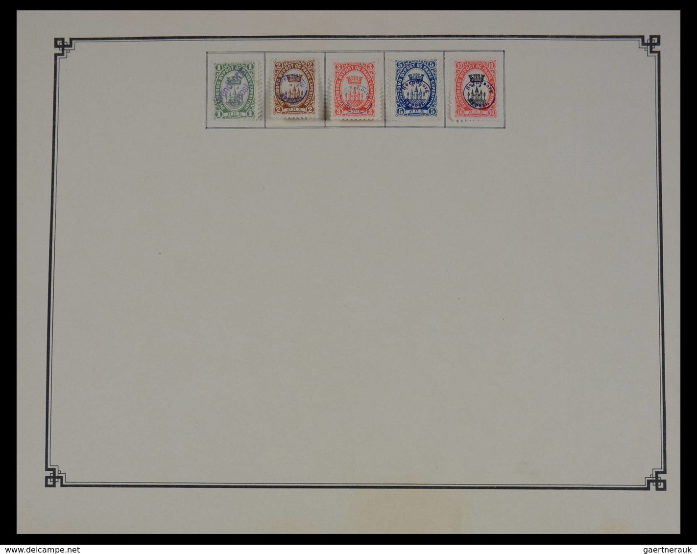 Dänemark - Besonderheiten: Nice Mint Hinged And Used Collection Local Post Stamps Of Denmark On Old - Other & Unclassified