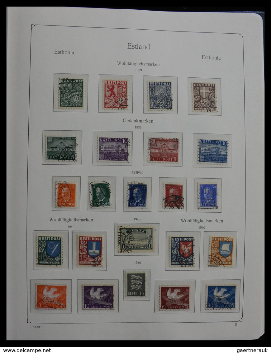 Estland: 1918-2010: Almost Complete, Used Collection Estonia 1918-2010 In Kabe Album. Collection Con - Estland