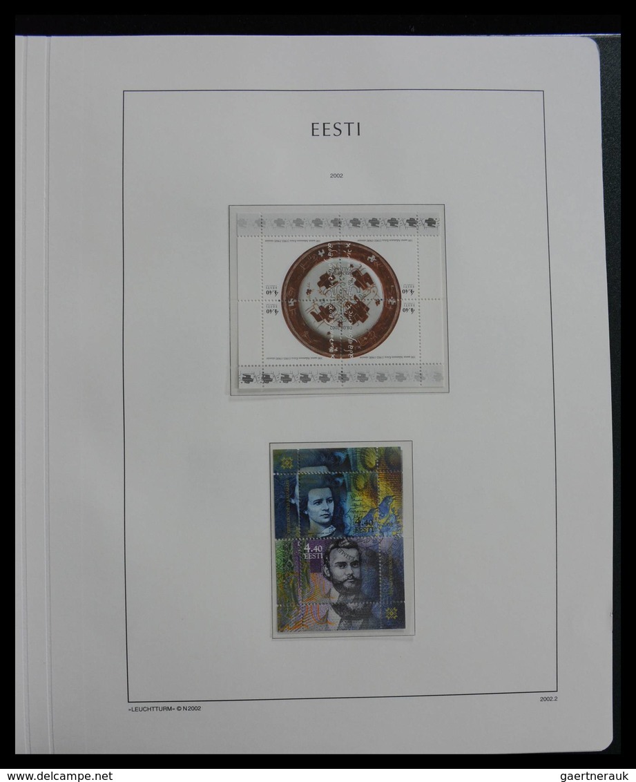Estland: 1918-2010: Almost complete, used collection Estonia 1918-2010 in Kabe album. Collection con