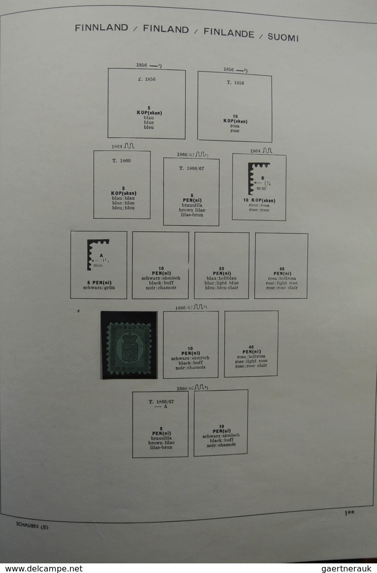 Finnland: 1860-1995: Very Well Filled, Somewhat Specialised, Double, MNH, Mint Hinged And Used Colle - Gebraucht