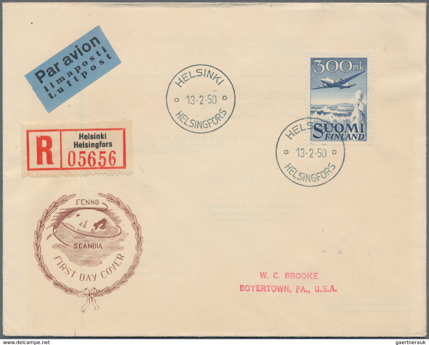 Finnland: 1946/1965, Collection/assortment Of More Than 200 Covers, Mainly Cacheted F.d.c., Well Sor - Gebraucht