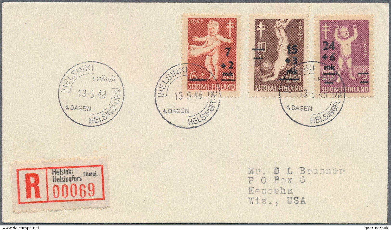 Finnland: 1946/1965, Collection/assortment Of More Than 200 Covers, Mainly Cacheted F.d.c., Well Sor - Gebraucht