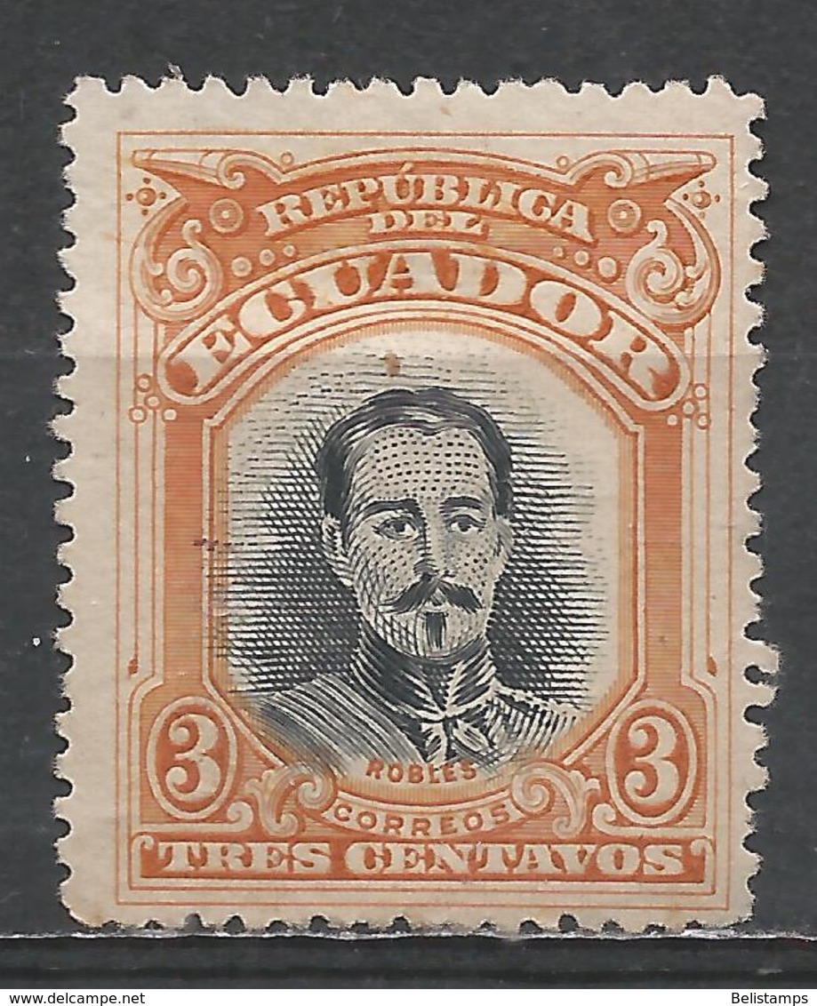 Ecuador 1907. Scott #168 (U) President, Francisco Robles - Equateur
