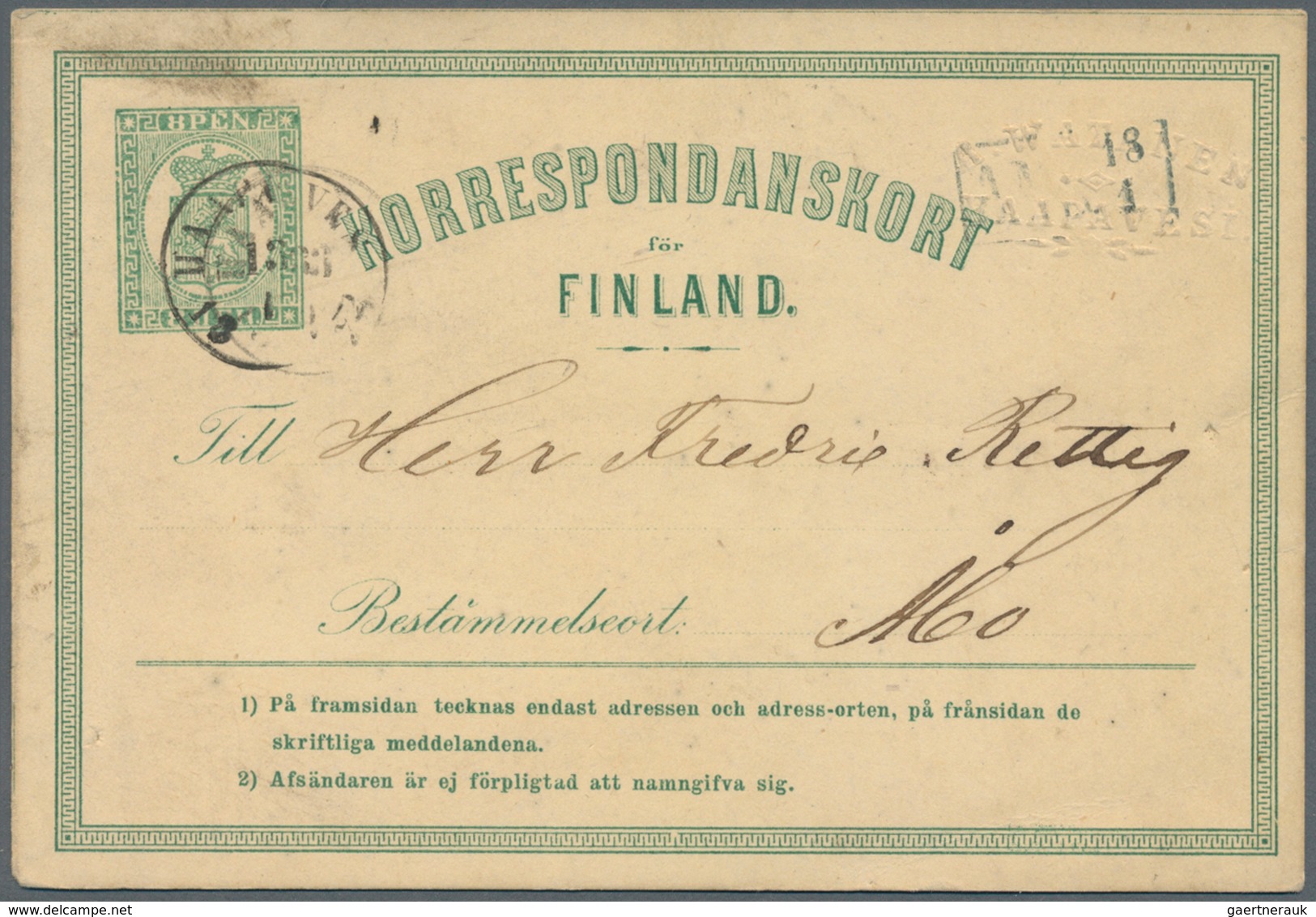 Finnland - Ganzsachen: 1872 From, Comprehensive Lot Of 153 Predominantly Used Postal Stationeries Co - Ganzsachen