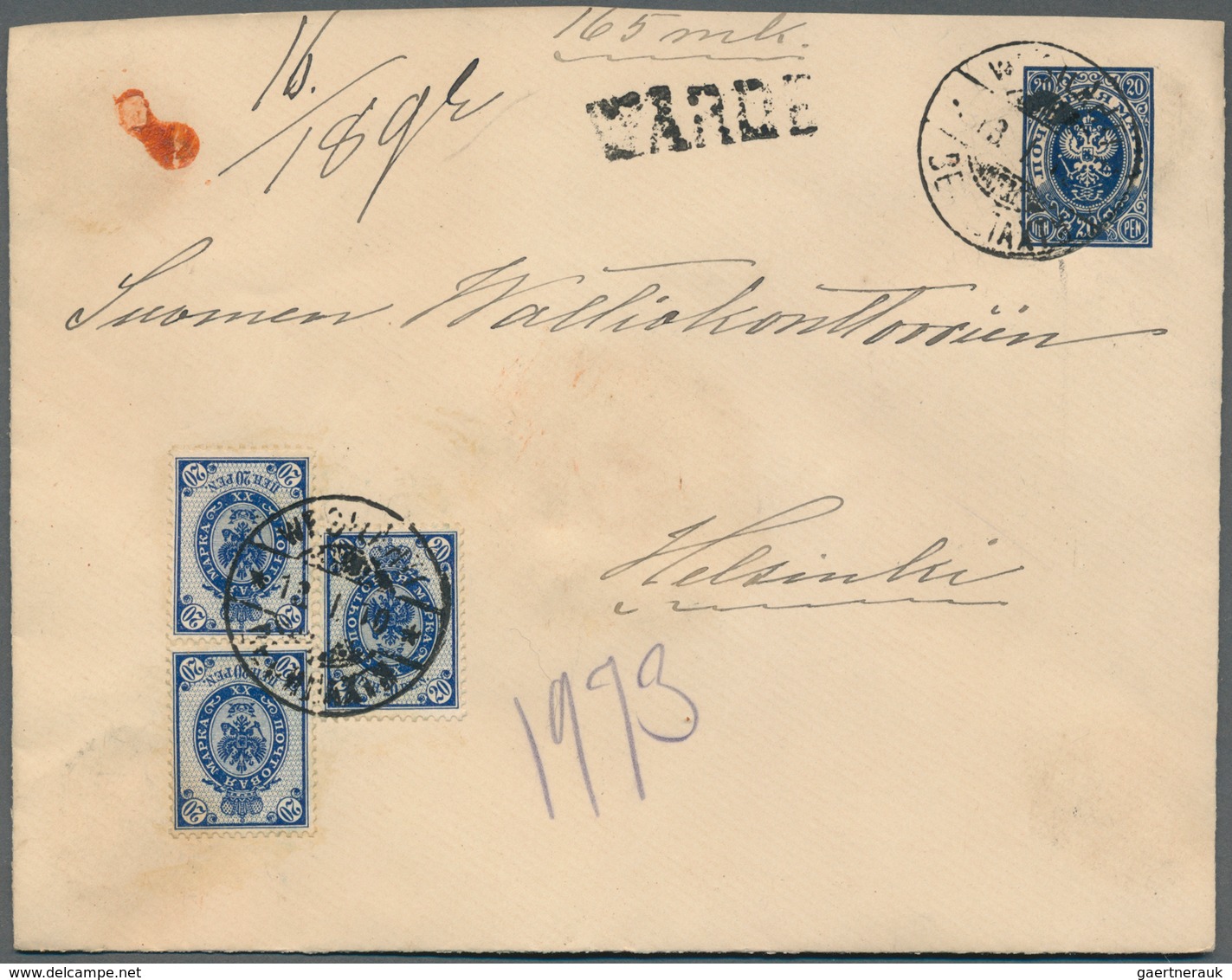 Finnland - Ganzsachen: 1872 from, comprehensive lot of 153 predominantly used postal stationeries co