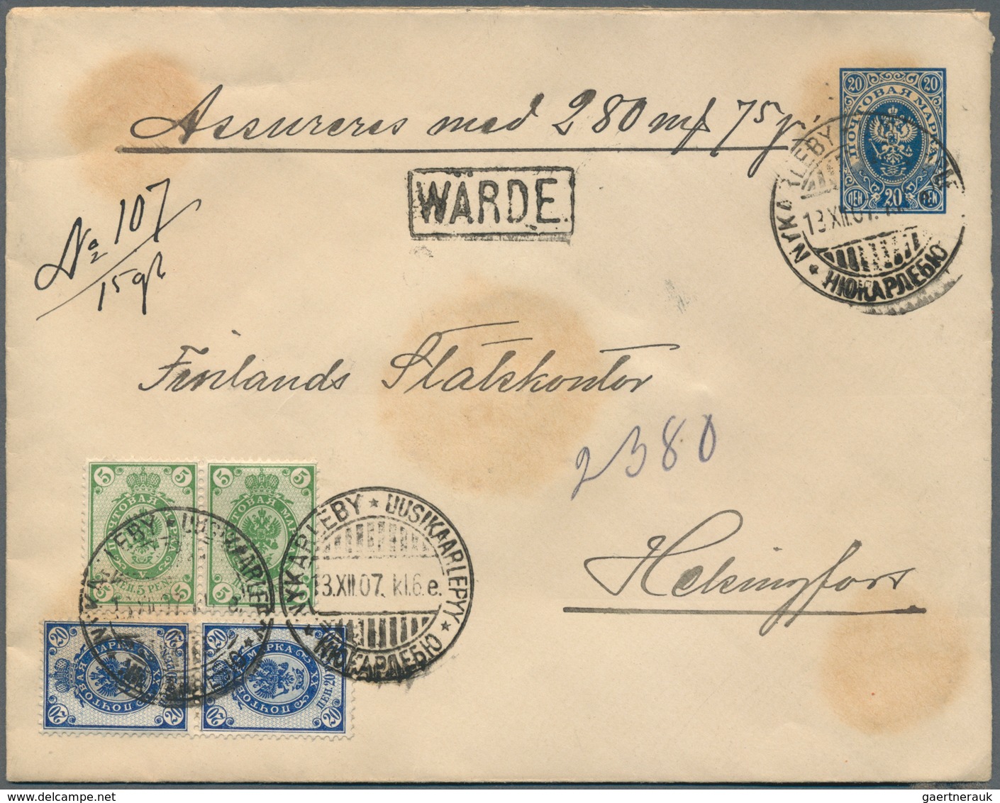 Finnland - Ganzsachen: 1872 from, comprehensive lot of 153 predominantly used postal stationeries co