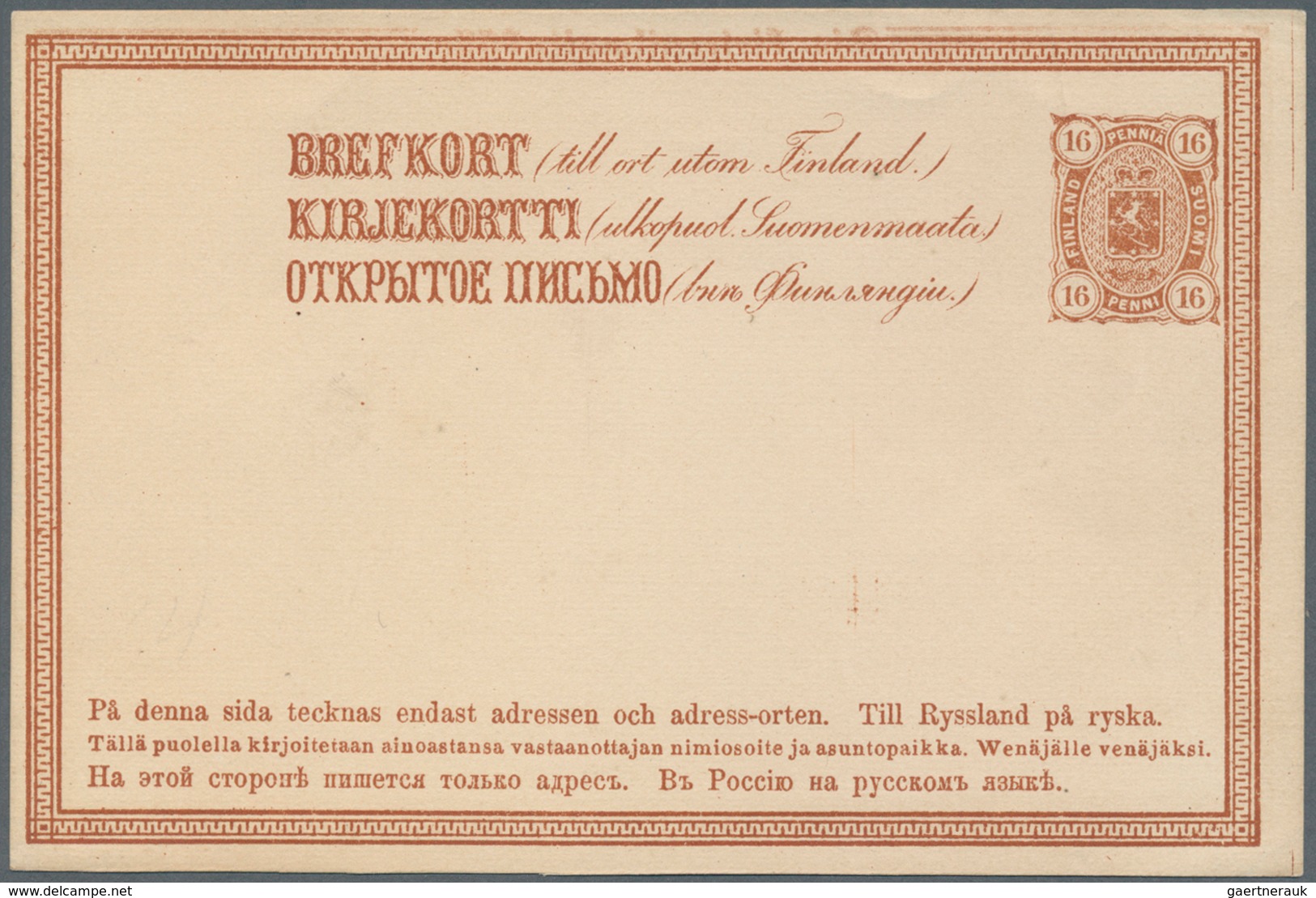 Finnland - Ganzsachen: 1872 from, comprehensive lot of 153 predominantly used postal stationeries co
