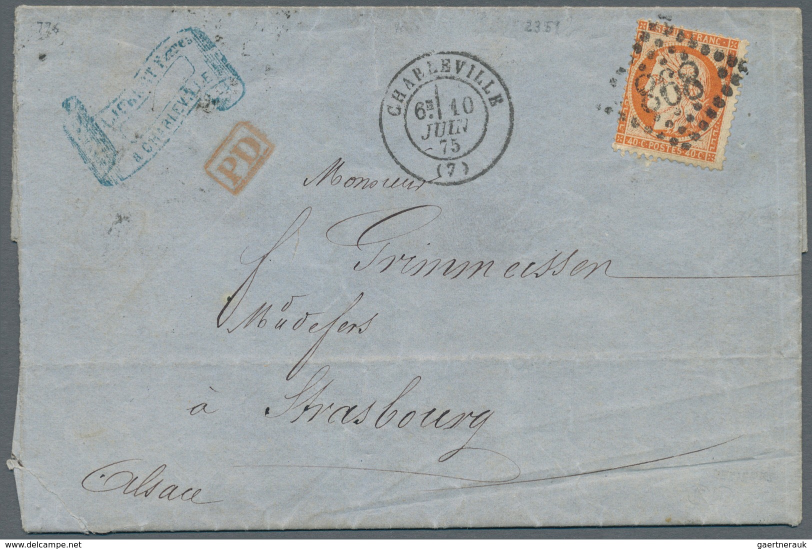 Frankreich: 1798/1876, Schöner Kleiner Bestand Von Vorphilabriefen Sowie Ceres Und Napoleon-Frankatu - Collections